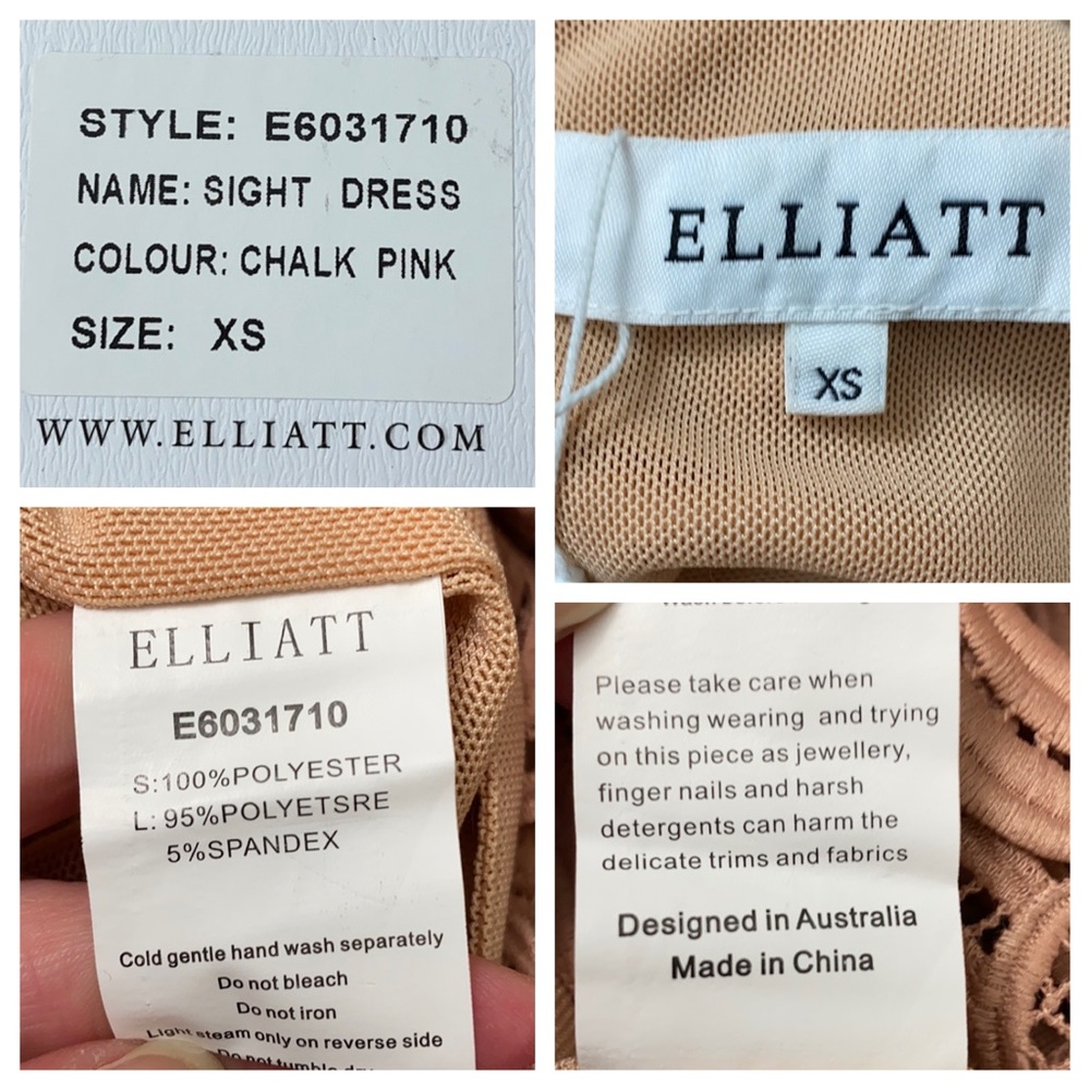 REVOLVE ELLIATT Sight Dress Overlay Bow Lace - Picture 7 of 8
